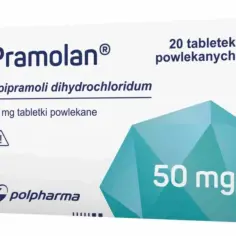 Opakowanie leku Pramolan 50 mg. Szukasz pramolan zamienniki? Sprawdź ten lek.