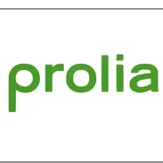 Zielone litery "prolia" na białym tle. Czy prolia jest bezpieczna?