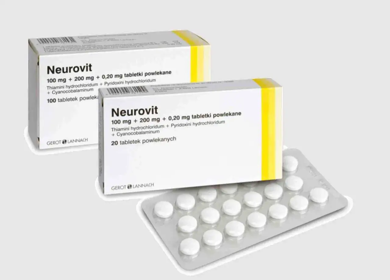 Opakowania leku Neurovit, zawierające witaminy z grupy B. Szukasz neurovit zamiennik? Sprawdź skład.